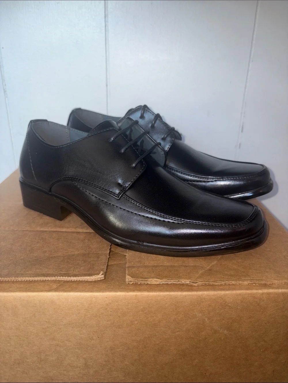 Alberto Fellini Men’s Black Lace-Up Dress Shoes size 7.5